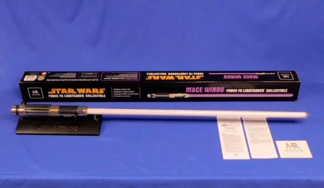 Star Wars Force Fx Mace Windu Attack Of The Clones Master Replicas Lightsaber