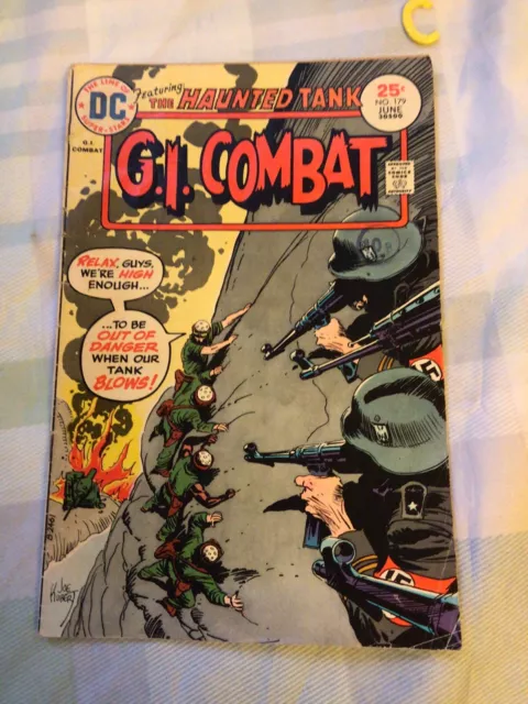 GI COMBAT #179DC COMICS 1975 The Haunted Tank