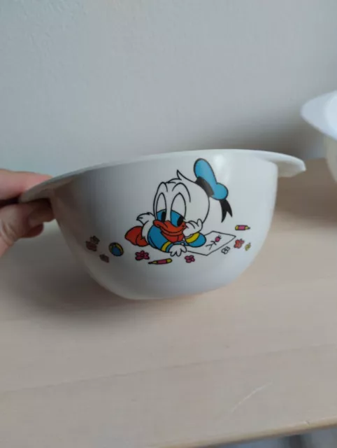 Bol mélamine Plastorex Made in France bébé Daisy Donald Walt Disney années 80 2