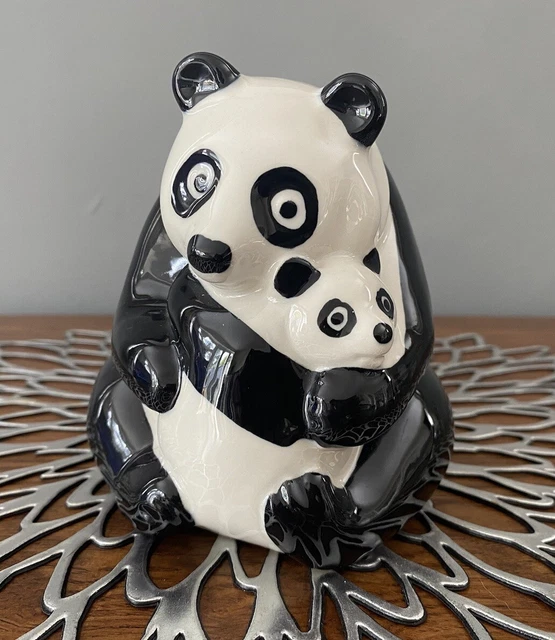 WADE NATWEST CERAMIC Panda Money Box With Baby & Original Bung 🐼 £7.00