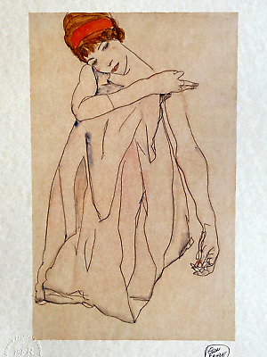 Egon Schiele Litografía Efr 1979 , 175 Ex ( Klimt Edvard Munch Matisse Klee )