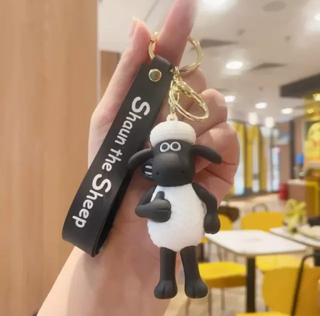 Wallace & Gromit / Shaun The Sheep 3D Rubber Keychain Keyring for Car/House Keys 3