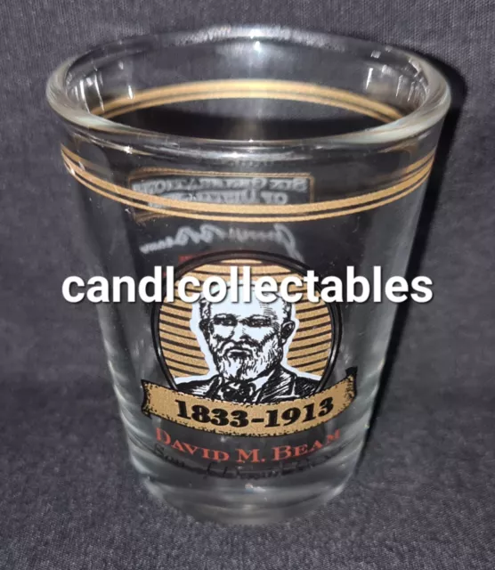 Six Generations Of Distillers Jim Beam Bourbon Shot Glass Great Used Condition