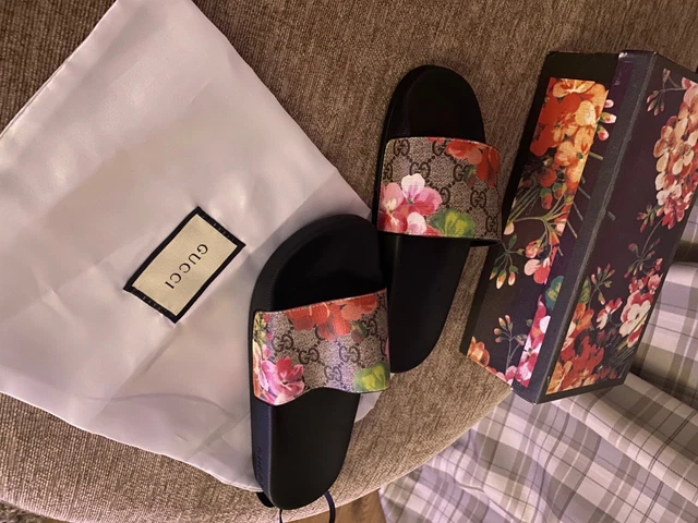 GUCCI BLOOM SLIDERS size 4 new with box 108.00 PicClick UK