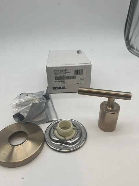 Mango de palanca de válvula de transferencia purista KOHLER T14491-4-BV bronce cepillado vibrante LEER