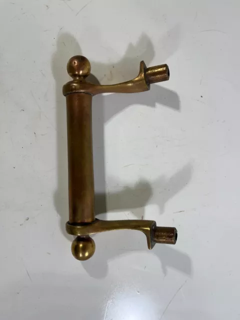 Vintage Brass Cabinet Handle Drawer Pull Dresser Hardware Gold 6" Wide Antique