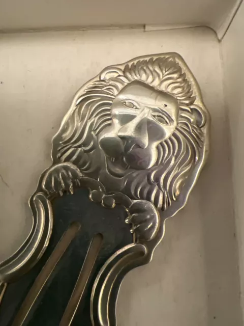WALLACE 925 Sterling Silver Vintage Lion Bookmark