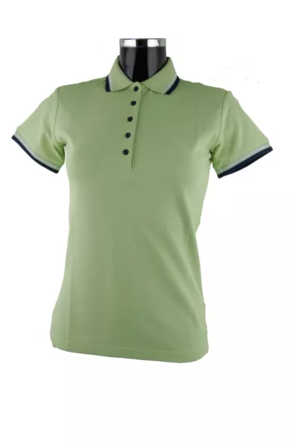 Chervo Golf Ladies Polo Shirt Dry Matic Anguela Light Green 621 New