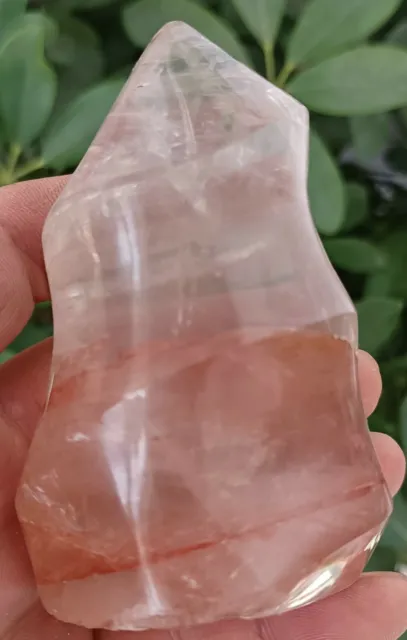 294g Natural Pretty Clear Quartz Crystal Flame Freeform Healing
