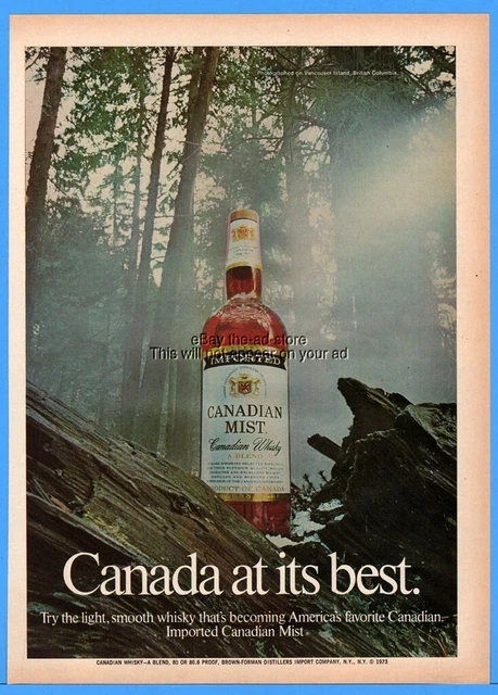 1973 Canadian Mist Whisky Vancouver Island British Columbia Canada Print Ad