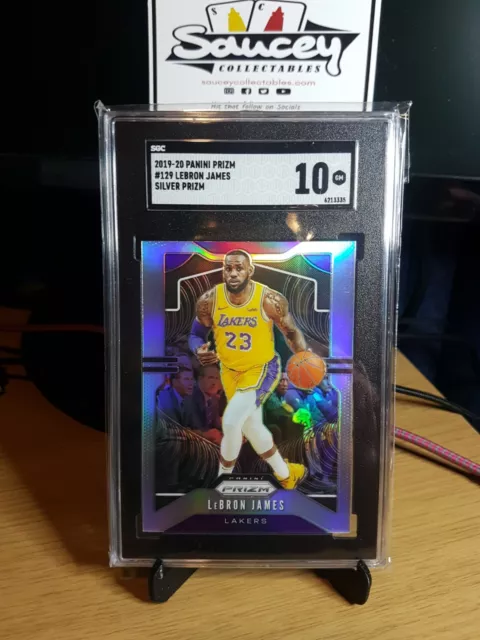 2019-20 panini prizm silver lebron james SGC 10