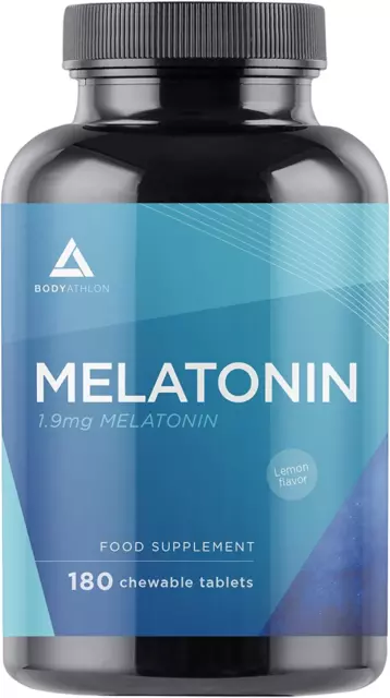 Mélatonine Sublinguale Fort 1,9 Mg- 180 Nuits Comprimés À Mâcher- Endormissement