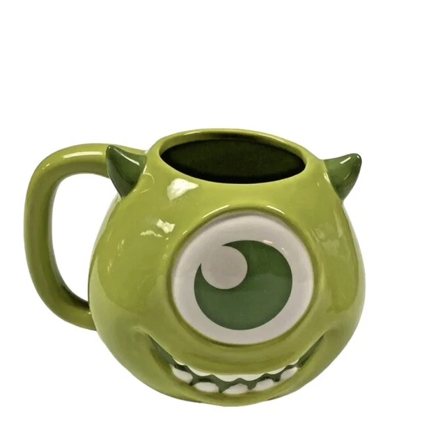 DISNEY PIXAR MONSTERS Inc Mike Wazowski Mug Rare 3D Green- Hard to Find ...