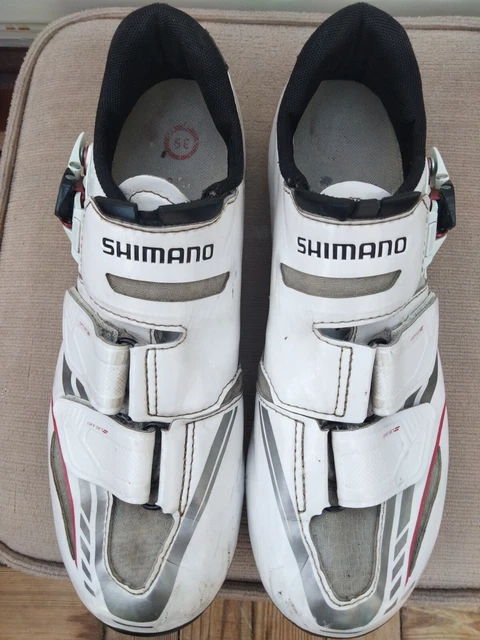 Shimano DYNALAST SPD SL White Road Cycling Shoes . Euro Size 35. 3