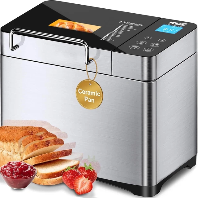 PRO 710W BREAD Maker, 2LB 17-in-1 Automatic Bread Machine with Healthy ...