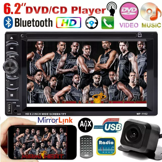 Fit Nissan Frontier Pathfinder DVD/CD USB BLUETOOTH CAR STEREO RADIO 2DIN&CAMERA