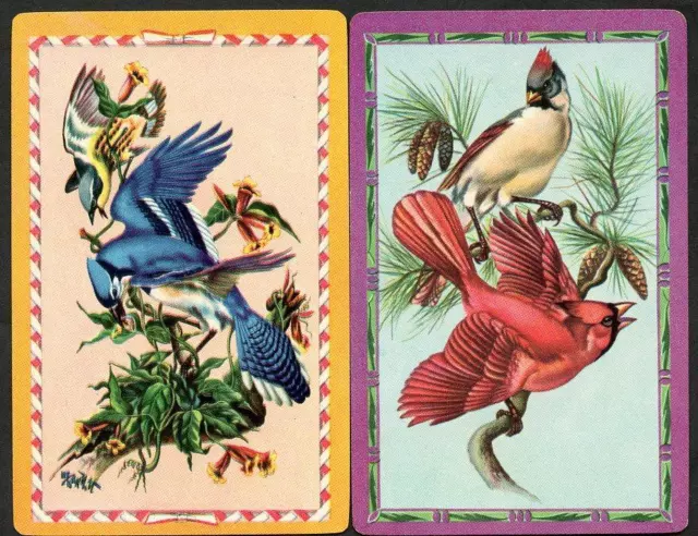 Beautiful Vintage Bird Theme Swap Cards Excellent New Condition