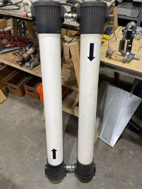 (2) COMBINATION INDUSTRIAL REVERSE OSMOSIS MEMBRANES 225 PSI 110F  4"x44" W177