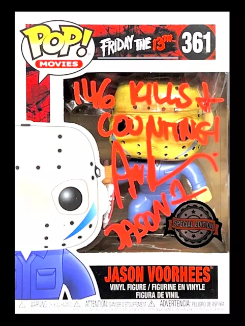 Ari Lehman Aka Jason Voorhees Main Signé Friday The 13TH Funko Pop #361 JSA COA