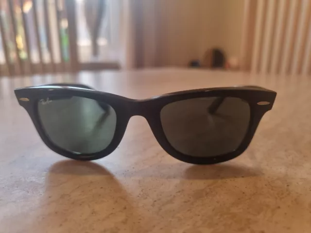 Authentic Black Rayban Wayfarer Sunglasses Unisex 3