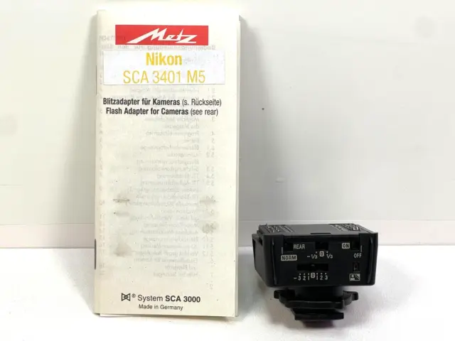 Metz SCA 3401 M5 Nikon Adapter Flash NEW