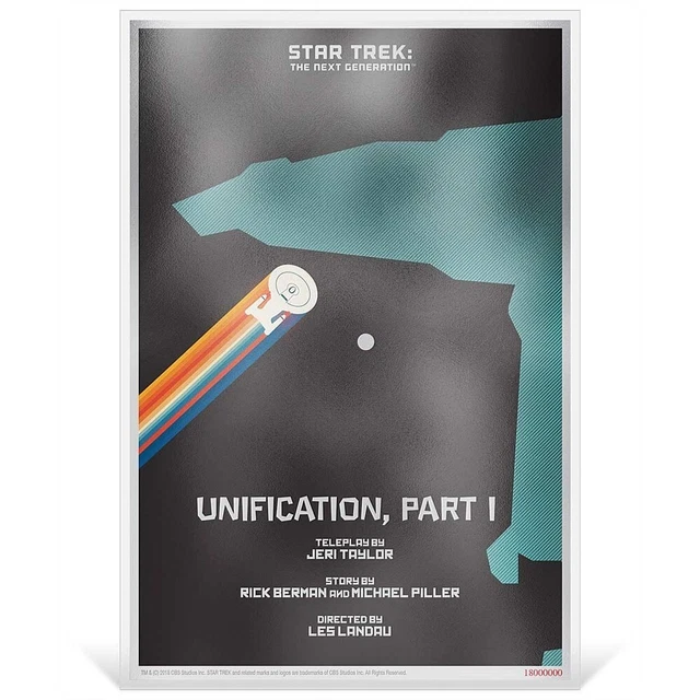 STAR TREK NEXT GENERATION – UNIFICATION, PART 1: 2018 Juan Ortiz 5g silver note STAR TREK NEXT GENERATION – UNIFICATION, PART 1: 2018 Juan Ortiz 5g silver note