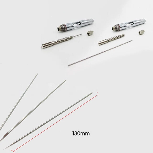 Accesorios de repuesto de aguja de aerógrafo de 0,2 mm 0,3 mm 0,5 mm para aerógrafo pulverizador