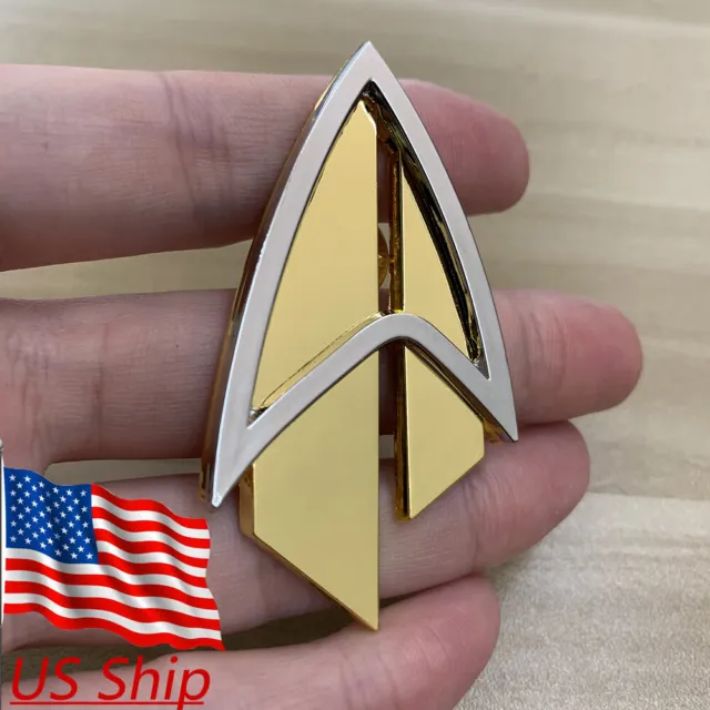 Admiral JL Picard Pin Brooch The Next Generation Communicator Badge Collectibles