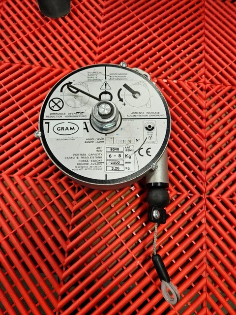 Tecna / Grammi 9348 Attrezzo Bilanciatore, Molla Bilanciamento 6-8 KG, 2500mm