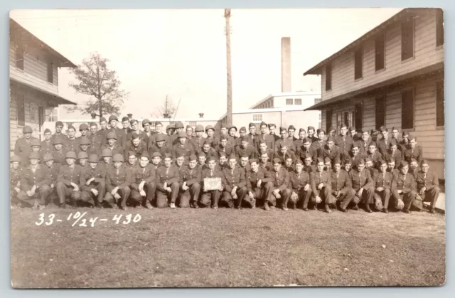 Fort Sheridan IL~WWII Military~X Bud in Pic~Taken After Got Uniforms~1945 RPPC