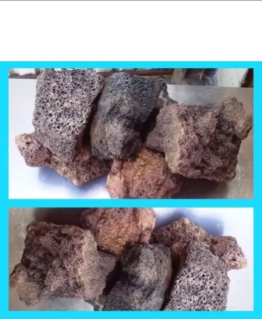 25 KG NATURAL LAVA ROCK IDEAL FOR FISH TANK AQUARIUM (next day delivery)