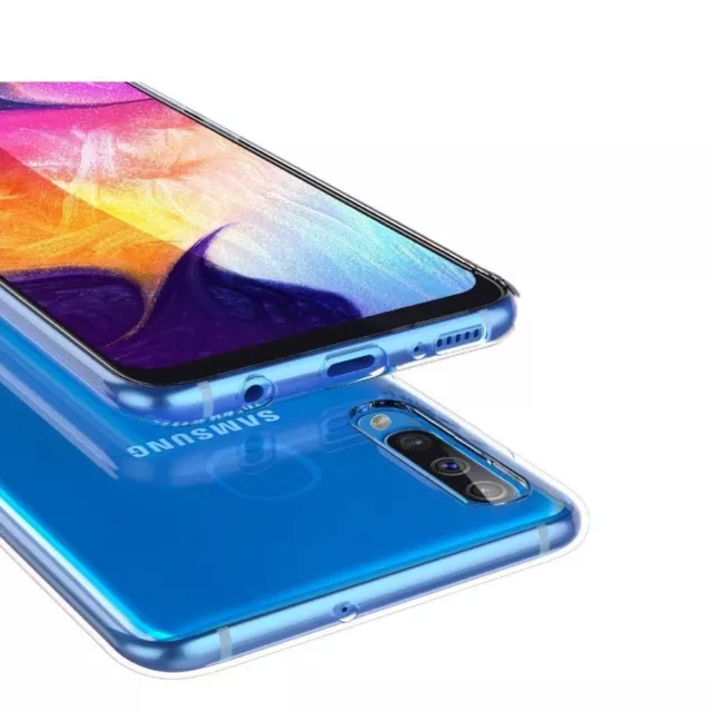 For Samsung Galaxy A70 A50 A30 A20 Case Clear Thin Soft TPU Silicone Back Cover 3