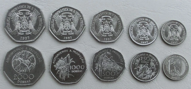 Sao Tome And Principe kms Coin set 1997 uncirculated