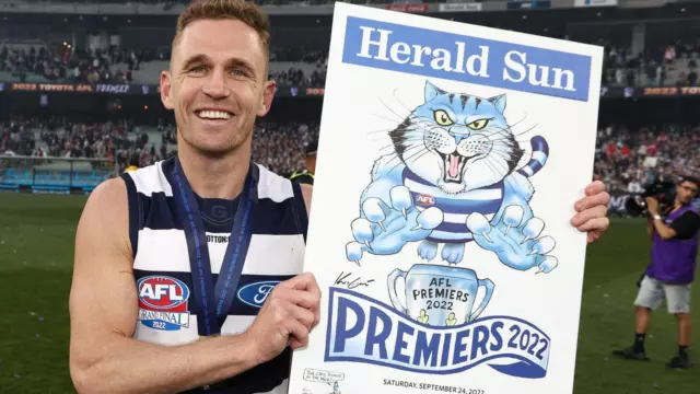 Mark Knight Geelong Cats 2022 Afl Grand Final Premiers Poster Unframed Selwood