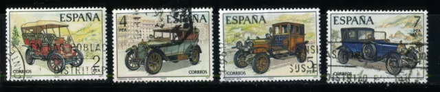 S0508_SELLOS ESPAÑA 1977 AUTOMOVILES ANTIGUES ESPAÑOLES EDIFIL 2409/12 (o)