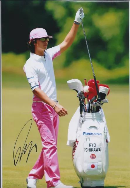 Ryo Ishikawa (Japan) SIGNED Autograph 12x8 Photo AFTAL COA Golf Tour Winner RARE
