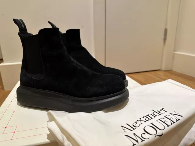 Alexander McQueen Chelsea Ankle Boots Black Size 37