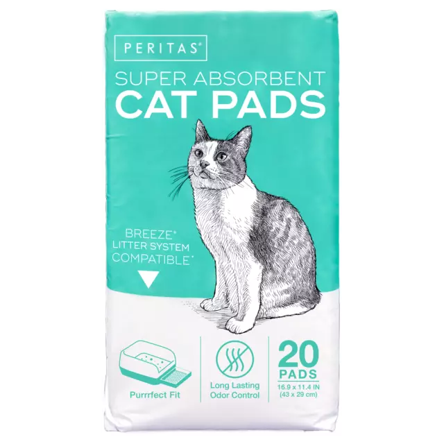 20ct Peritas Generic Tidy Cat Breeze Cat Pads Refills Breeze Litter Box System