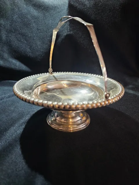 Sterling Silver Candy/Nut/Treat Dish with Handle, Weighed & Stamped, Quality