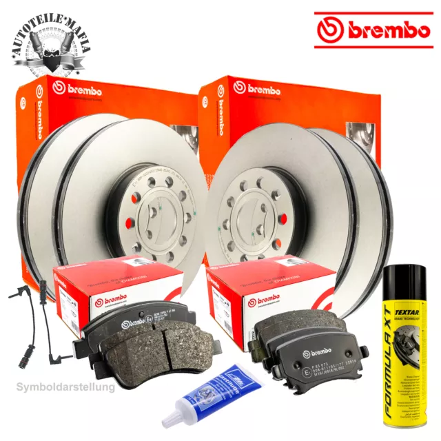 Brembo Bremsscheiben + Bremsbeläge + WAKO Vorn Ø320 Hinten Ø310 BMW 5