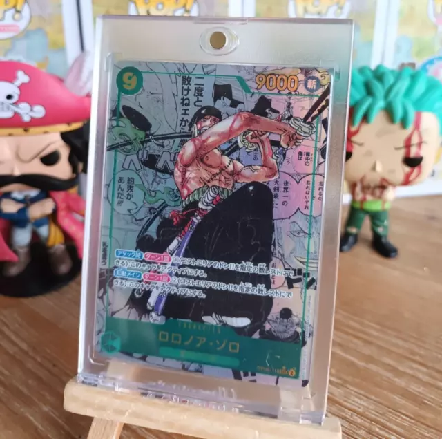 One Piece Card Game - Roronoa Zoro - OP06-118 SEC V3 - Parralel Manga - JAP - NM