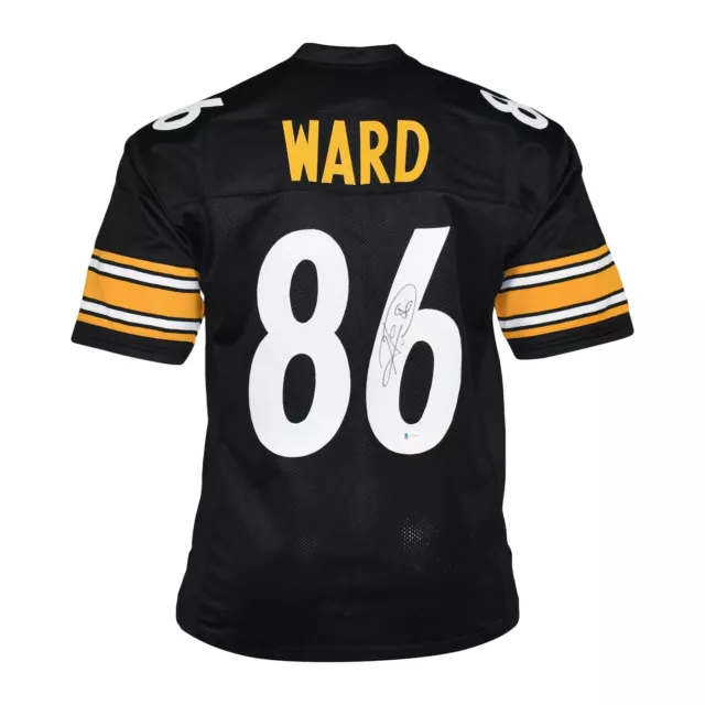 Hines Ward Signed Pro-Edition Black Football Jersey (Beckett)