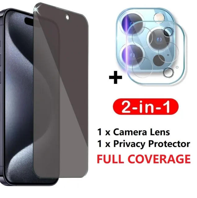 9H Camera Lens For iPhone 15,14,13,12ProMAX Case Screen Protector Tempered glass