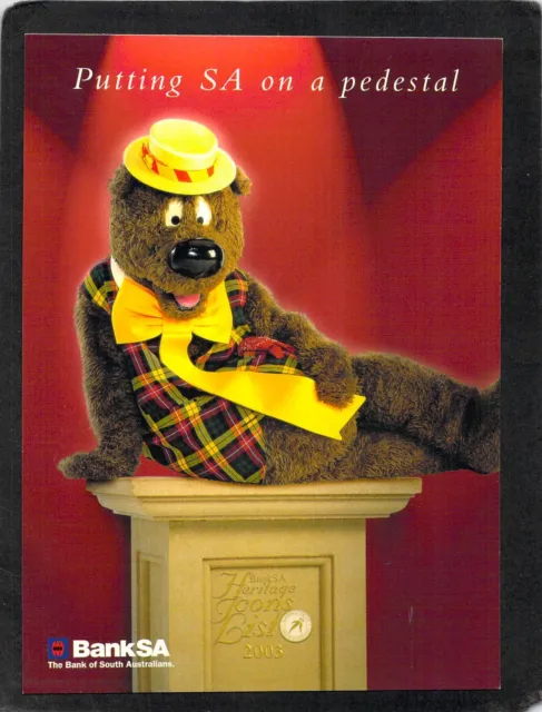 S0911 Australia BankSA 2003 Icon Humphrey B Bear postcard