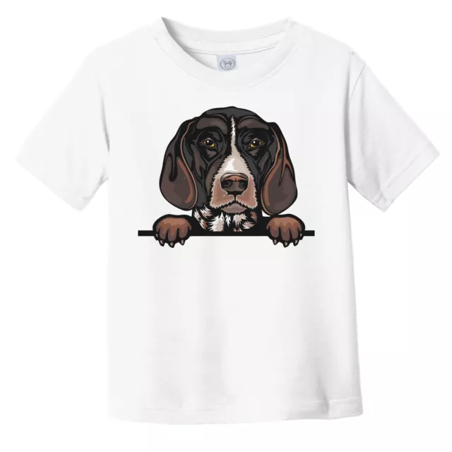 German Shorthaired Pointer Dog Breed Popping Up Cute Infant Toddler T-Shirt