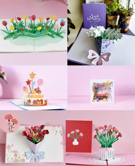 3D Pop Up Get Well Cards Celebration & Birthday All Occasions Friends Family