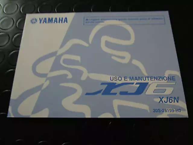 Manuale D'uso E Manutenzione Originale Yamaha In Lingua Italiana Per Xj6