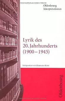 Deutsche Lyrik des 20. Jahrhunderts. Interpretation... | Buch | Zustand sehr gut