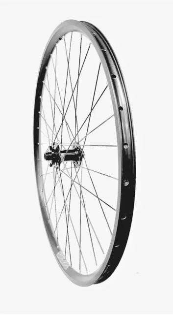 Sta-Tru 27.5" Rueda Delantera 24mm 32S Negro 15mm Eje Pasante 6 Perno Disco USA