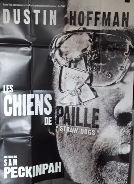 LES CHIENS/  DE PAILLE/ AFFICHE 120 x 160/ SAM PECKINPAH/ DUSTIN HOFFMAN